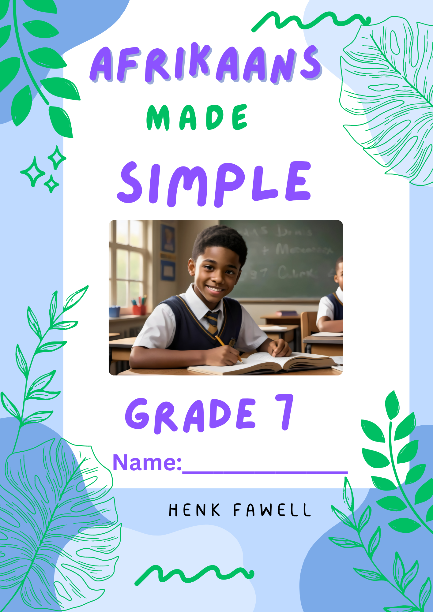 Afrikaans Made Simple Graad 7 werkboek-omslag